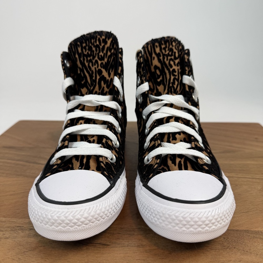New Womens Converse Chuck Taylor All Star Hi Leopard Sneaker Shoe Size 5.5 M NIB - Picture 3 of 8